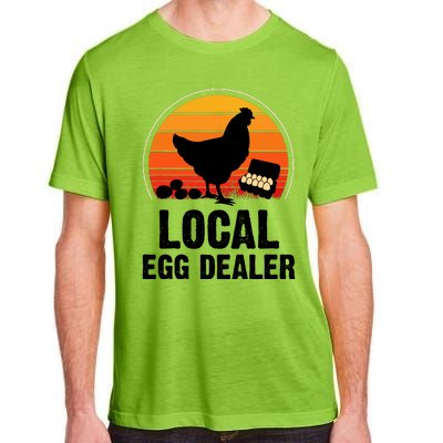 Local Egg Dealer Funny Retro Egg Peddler Chicken Egg Farmer Adult ChromaSoft Performance T-Shirt