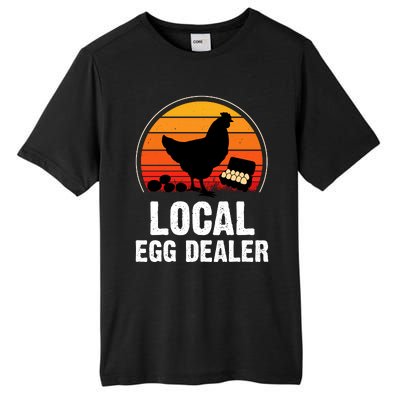 Local Egg Dealer Funny Retro Egg Peddler Chicken Egg Farmer Tall Fusion ChromaSoft Performance T-Shirt