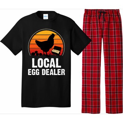 Local Egg Dealer Funny Retro Egg Peddler Chicken Egg Farmer Pajama Set