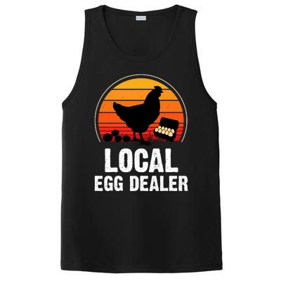 Local Egg Dealer Funny Retro Egg Peddler Chicken Egg Farmer PosiCharge Competitor Tank