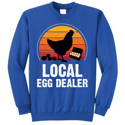 Local Egg Dealer Funny Retro Egg Peddler Chicken Egg Farmer Sweatshirt