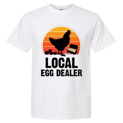 Local Egg Dealer Funny Retro Egg Peddler Chicken Egg Farmer Garment-Dyed Heavyweight T-Shirt