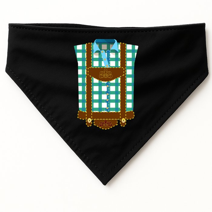 Lederhosen Costume Funny Oktoberfest Tux USA-Made Doggie Bandana