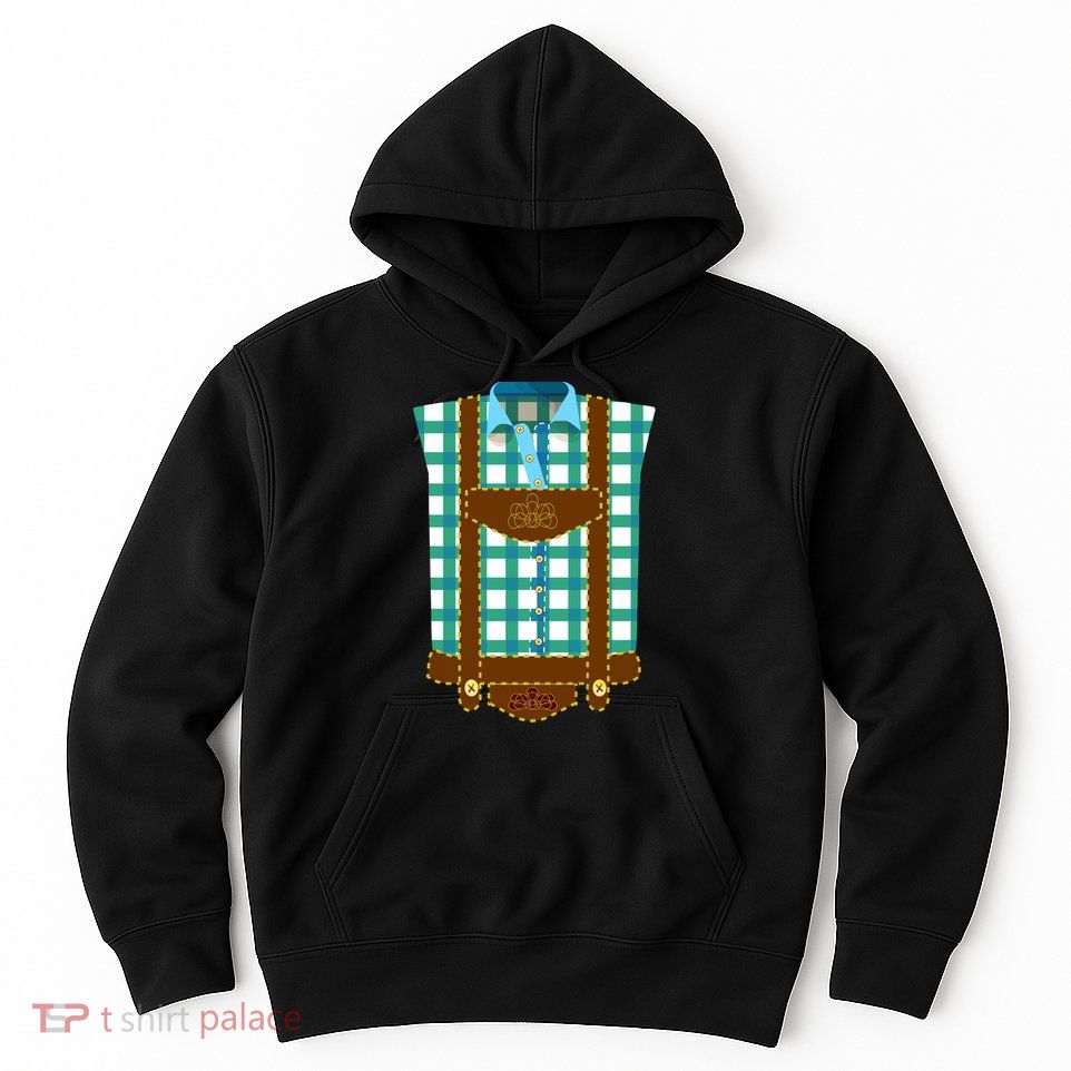Lederhosen Costume Funny Oktoberfest Tux Hoodie
