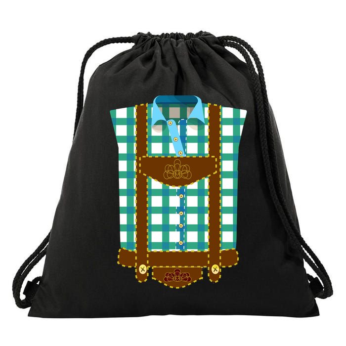 Lederhosen Costume Funny Oktoberfest Tux Drawstring Bag