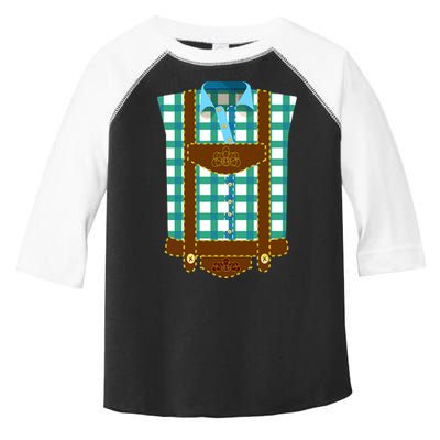 Lederhosen Costume Funny Oktoberfest Tux Toddler Fine Jersey T-Shirt