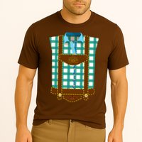 Lederhosen Costume Funny Oktoberfest Tux Cooling Performance Crew T-Shirt