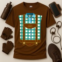Lederhosen Costume Funny Oktoberfest Tux Cooling Performance Crew T-Shirt