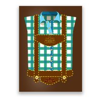 Lederhosen Costume Funny Oktoberfest Tux Poster