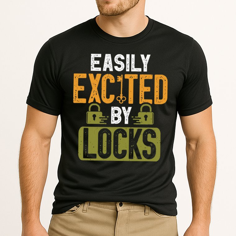 Locksmith Easily Excited Lockpicking Lock Pick Locksmithing Performance Shirt