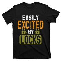 Locksmith Easily Excited Lockpicking Lock Pick Locksmithing T-Shirt