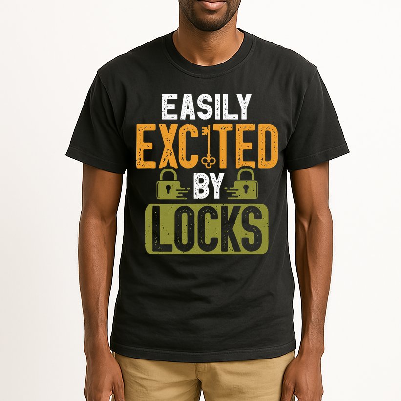 Locksmith Easily Excited Lockpicking Lock Pick Locksmithing Tall T-Shirt