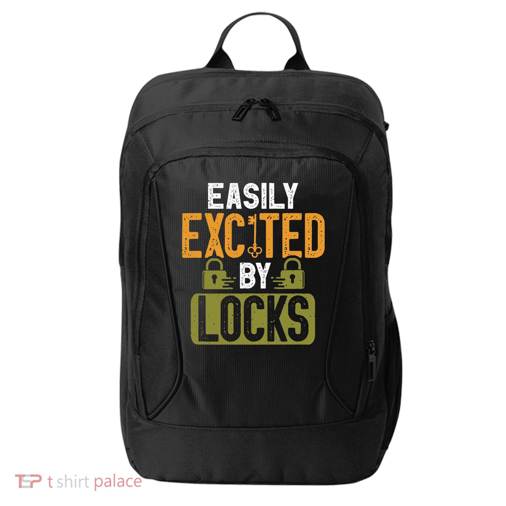 Locksmith Easily Excited Lockpicking Lock Pick Locksmithing City Backpack
