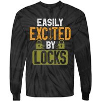 Locksmith Easily Excited Lockpicking Lock Pick Locksmithing Tie-Dye Long Sleeve Shirt