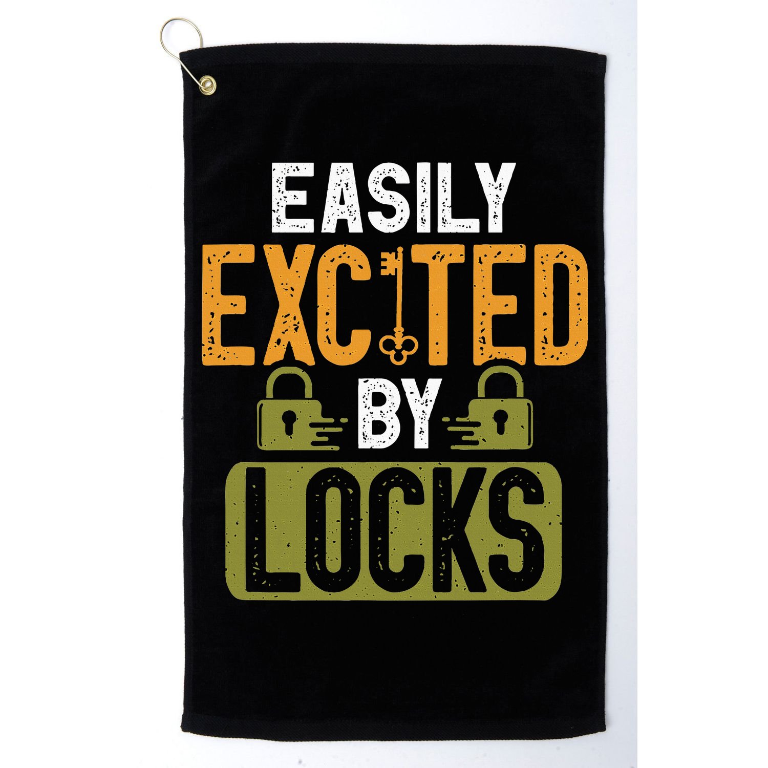 Locksmith Easily Excited Lockpicking Lock Pick Locksmithing Golf Towel