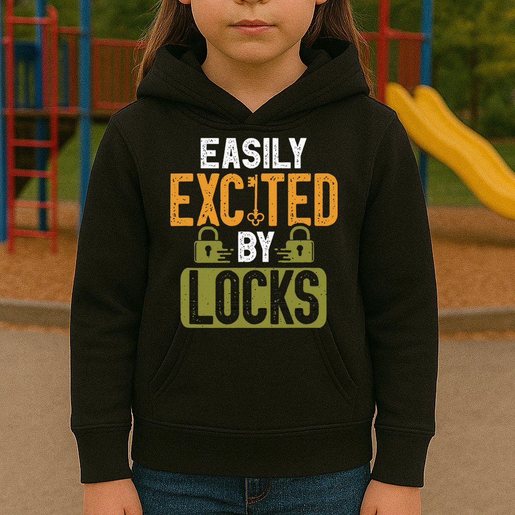Locksmith Easily Excited Lockpicking Lock Pick Locksmithing Kids Hoodie