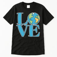 Love Earth Earth Day Simple Letter Box Tall T-Shirt