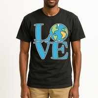 Love Earth Earth Day Simple Letter Box Tall T-Shirt
