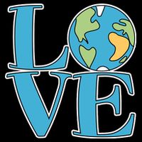 Love Earth Earth Day Simple Letter Box Tall T-Shirt