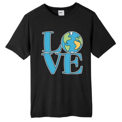 Love Earth Earth Day Simple Letter Box Tall Fusion ChromaSoft Performance T-Shirt