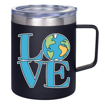 Love Earth Earth Day Simple Letter Box 12oz Stainless Steel Coffee Mug
