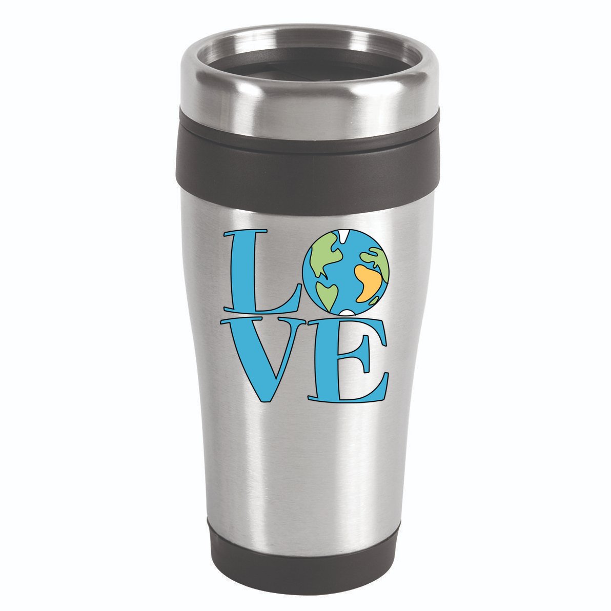 Love Earth Earth Day Simple Letter Box 16oz Travel Tumbler