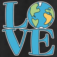 Love Earth Earth Day Simple Letter Box Trucker Hat