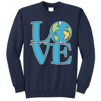 Love Earth Earth Day Simple Letter Box Sweatshirt