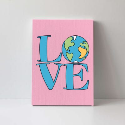 Love Earth Earth Day Simple Letter Box Canvas