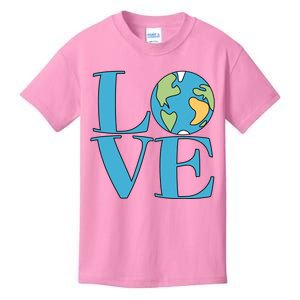 Love Earth Earth Day Simple Letter Box Kids T-Shirt