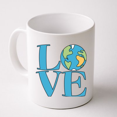 Love Earth Earth Day Simple Letter Box Coffee Mug