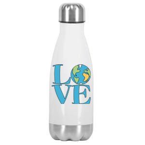 Love Earth Earth Day Simple Letter Box Stainless Steel Insulated Water Bottle