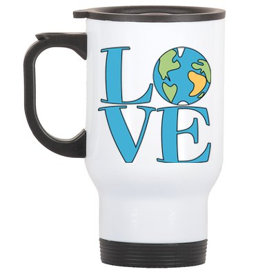 Love Earth Earth Day Simple Letter Box Stainless Steel Travel Mug