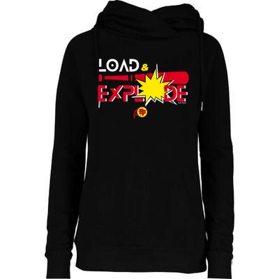 Load & Explode EP Softball Womens Funnel Neck Pullover Hood