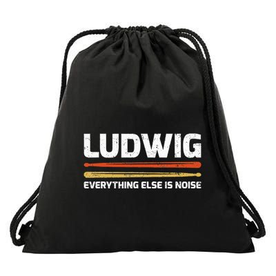 L.U.D.W.I.G Everything Else Is Noise Classical Music Drum Sticks Drawstring Bag