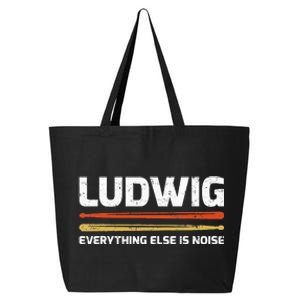 L.U.D.W.I.G Everything Else Is Noise Classical Music Drum Sticks 25L Jumbo Tote