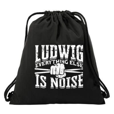 L.U.D.W.I.G Everything Else Is Noise Drum Sticks Drawstring Bag