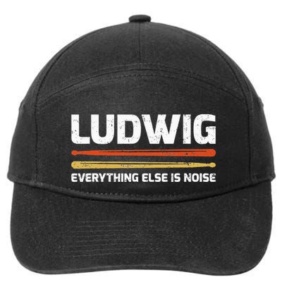 L.U.D.W.I.G Everything Else Is Noise Classical Music Drum Sticks 7-Panel Snapback Hat