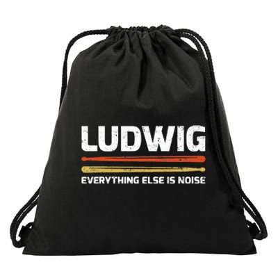 L.U.D.W.I.G Everything Else Is Noise Classical Music Drum Sticks Drawstring Bag