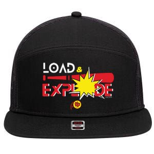 Load & Explode EP Softball 7 Panel Mesh Trucker Snapback Hat