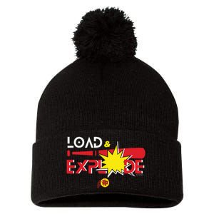 Load & Explode EP Softball Pom Pom 12in Knit Beanie