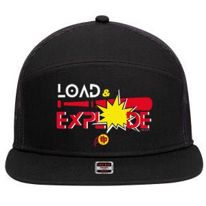 Load & Explode EP Softball 7 Panel Mesh Trucker Snapback Hat