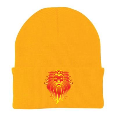 Lion E Face Leo Astrology Great Gift Knit Cap Winter Beanie