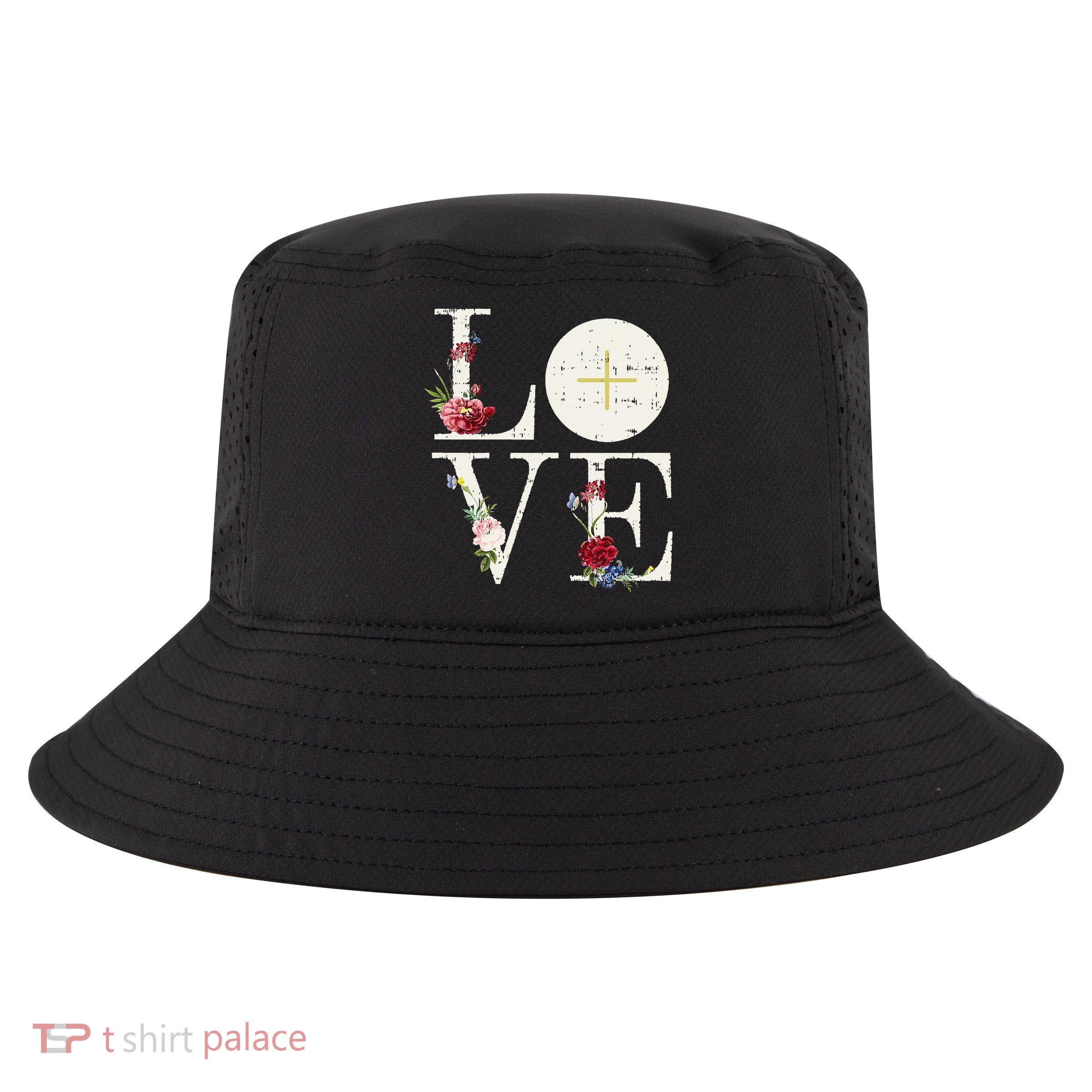 Love Eucharist First Holy Communion Christian Catholic Gift Cool Comfort Performance Bucket Hat