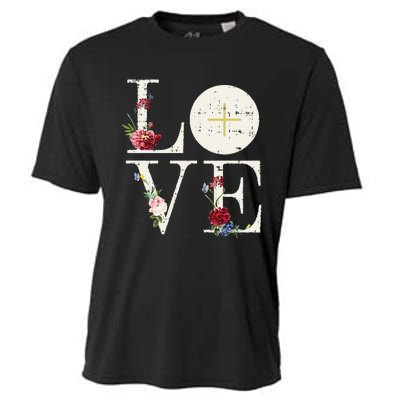 Love Eucharist First Holy Communion Christian Catholic Gift Cooling Performance Crew T-Shirt