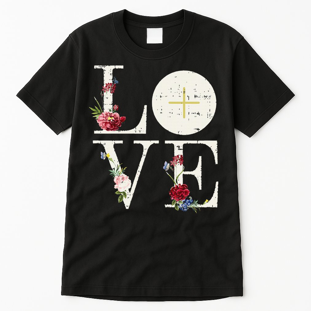 Love Eucharist First Holy Communion Christian Catholic Gift Tall T-Shirt