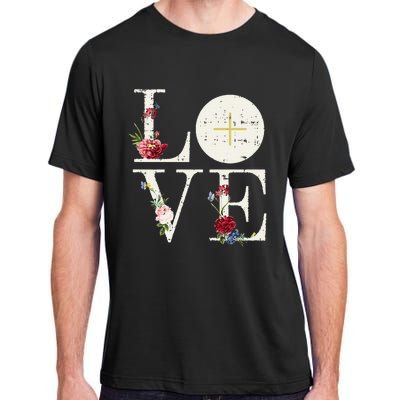 Love Eucharist First Holy Communion Christian Catholic Gift Adult ChromaSoft Performance T-Shirt