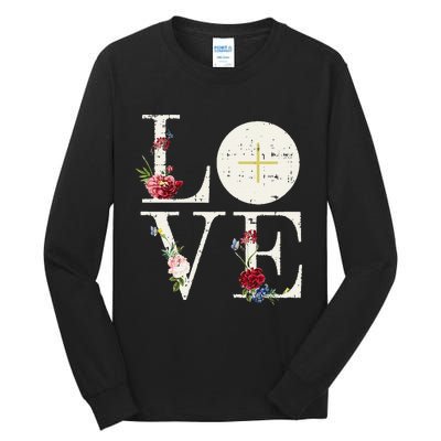 Love Eucharist First Holy Communion Christian Catholic Gift Tall Long Sleeve T-Shirt