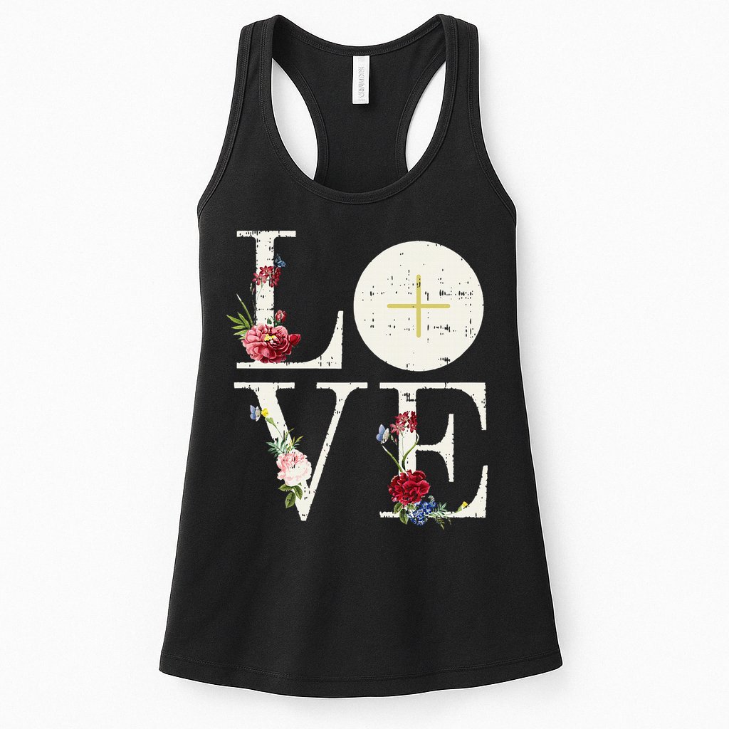 Love Eucharist First Holy Communion Christian Catholic Gift Womens Tank Top