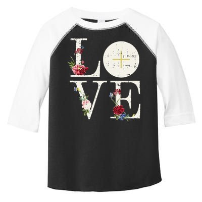 Love Eucharist First Holy Communion Christian Catholic Gift Toddler Fine Jersey T-Shirt